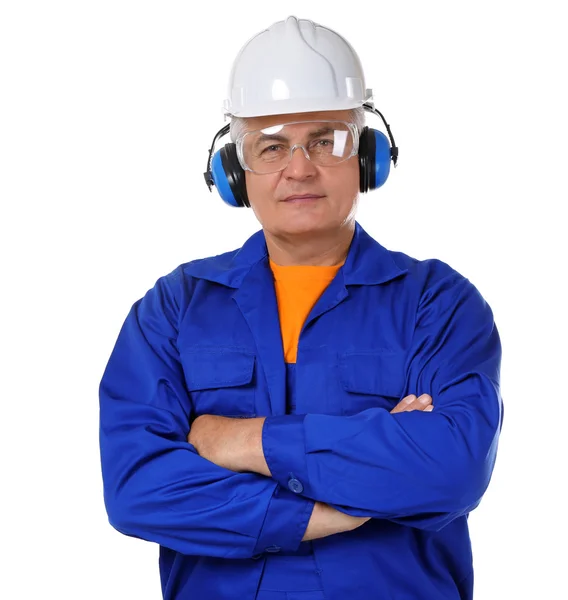 Olgun inşaat işçisi — Stok fotoğraf