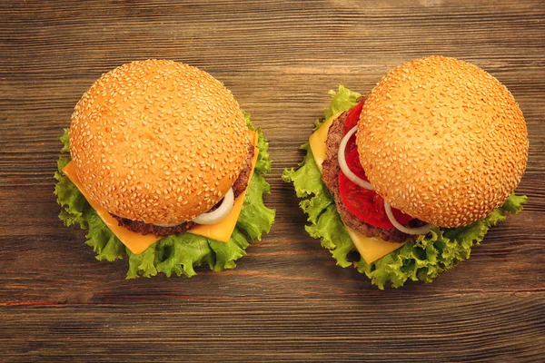 Fresh hamburger close up — Stock Photo, Image