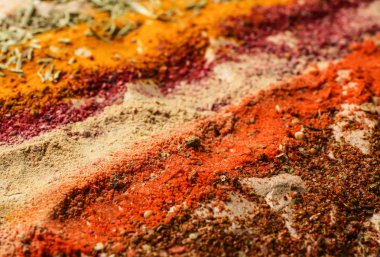 Farklı baharatlar arka plan 