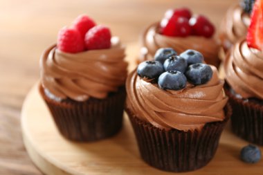 Lezzetli çikolata cupcakes  