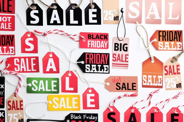 Colorful Sale labels — Stock Photo, Image