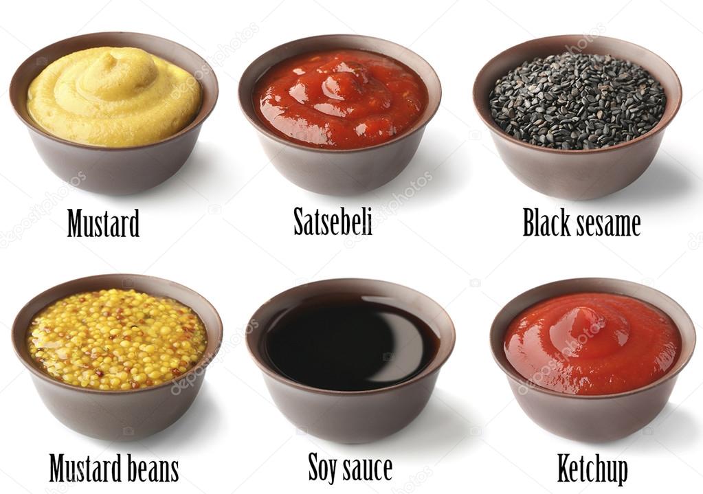 Set of different sauces Stock Photo by ©belchonock 119854780