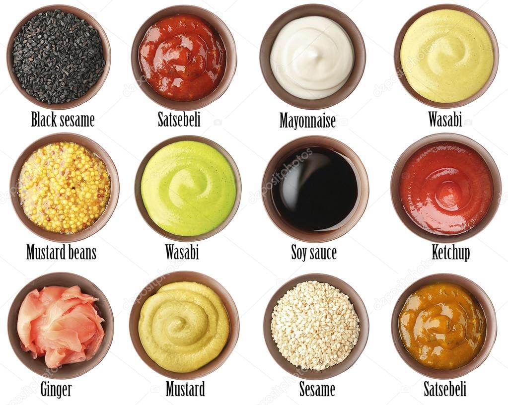 Set of different sauces Stock Photo by ©belchonock 119854786