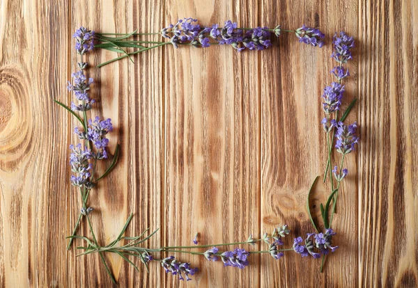 Marco de flores de lavanda — Foto de Stock