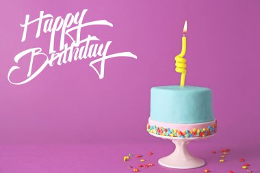 Lezzetli doğum günü kek 