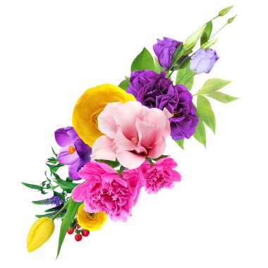 güzel çiçekler kolaj