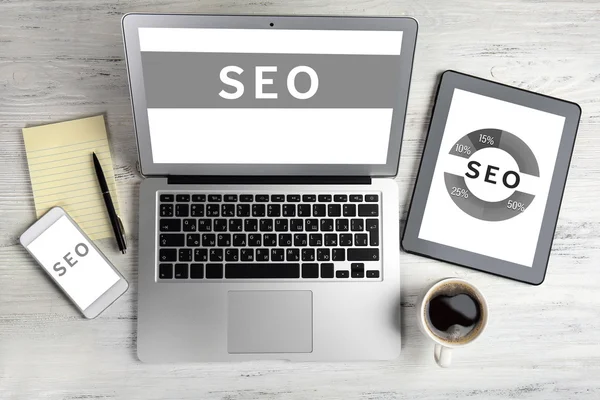 SEO technologie Concept. — Stockfoto