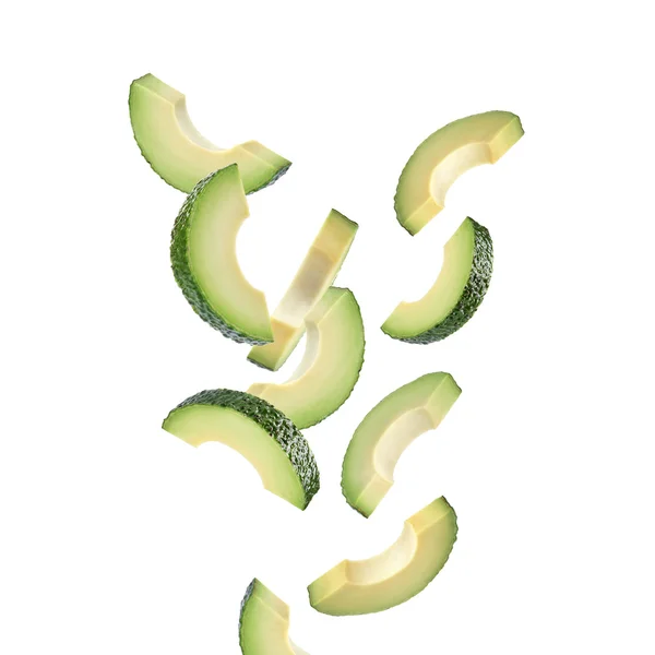 Stukken van de verse avocado — Stockfoto