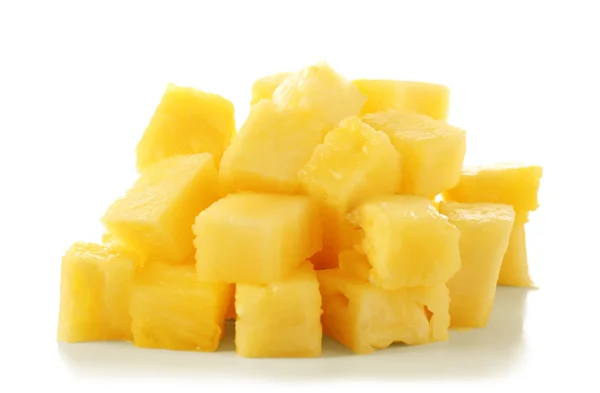 Cubetti di ananas freschi — Foto Stock