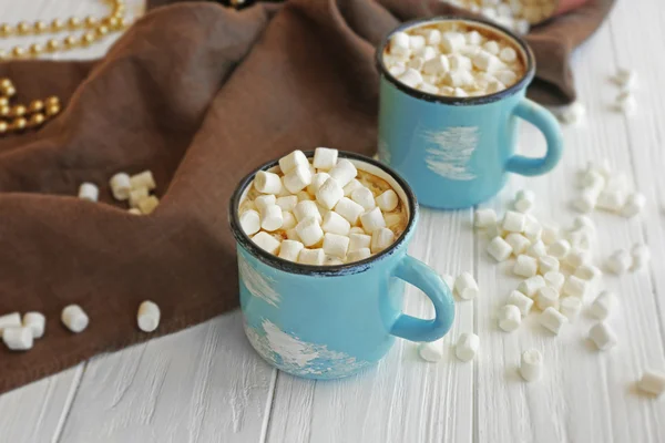 Tazas de bebida de cacao caliente — Foto de Stock