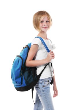 Beyaz güzel kız öğrenci