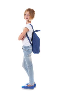 Beyaz güzel kız öğrenci