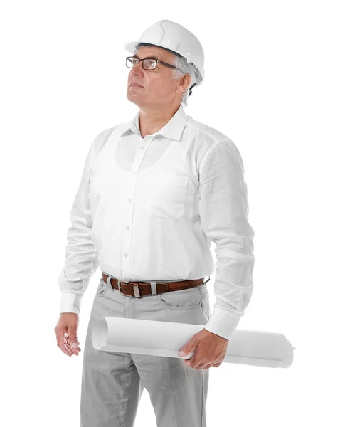 Mature Construction worker — Stock Photo, Image