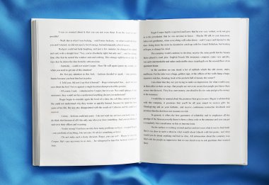 Kitap buruşuk sayfası açıldı