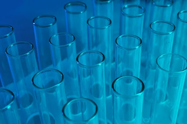 Test tubes on background — Stock Photo, Image