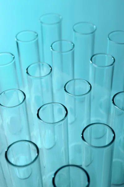 Test tubes on background — Stock Photo, Image