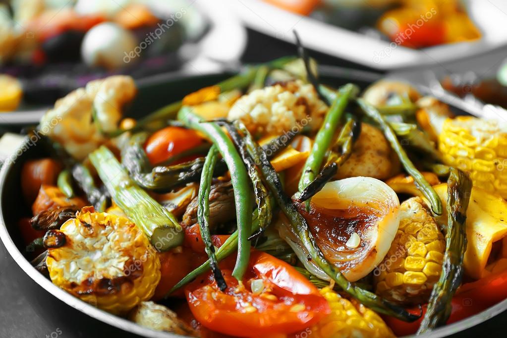 Delicious Grilled vegetables — Stock Photo © belchonock #120439836