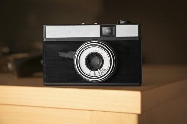 Arka plan üzerinde Retro kamera