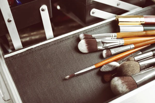Set van professionele make-up borstels — Stockfoto