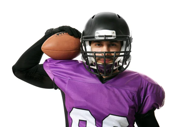 Jogador de futebol americano — Fotografia de Stock