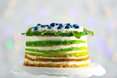 Meyveli lezzetli pasta. 