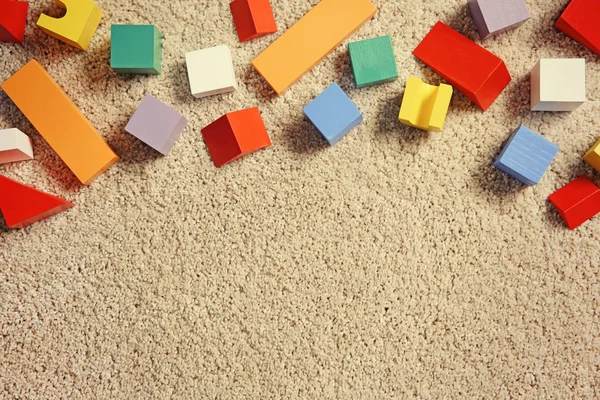 Kolorowe bloki drewniane dla dzieci — Zdjęcie stockowe