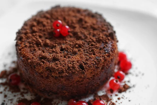 Fondant au chocolat savoureux — Photo