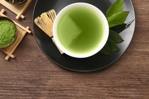 Zelený matcha čaj — Stock fotografie