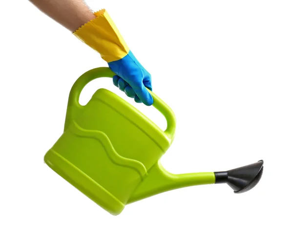 Hand holding watering can — Stock Photo, Image