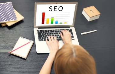 SEO teknoloji kavramı. 