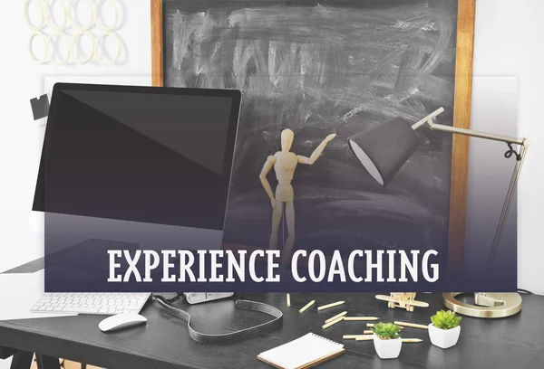 Tapasztalat coaching koncepció. — Stock Fotó