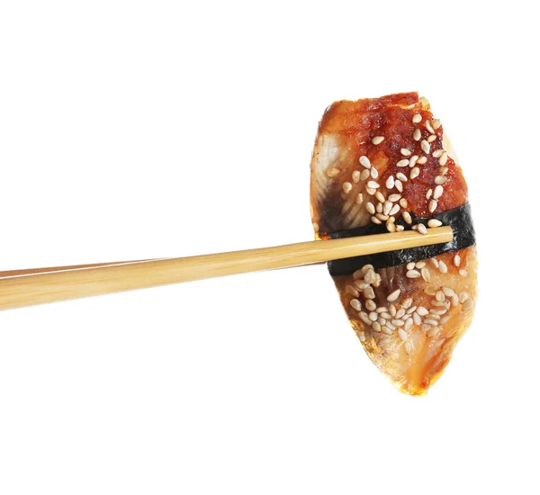 Lekkere sushi met stokjes — Stockfoto