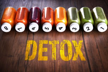 şişe lezzetli Detoks içecekler 