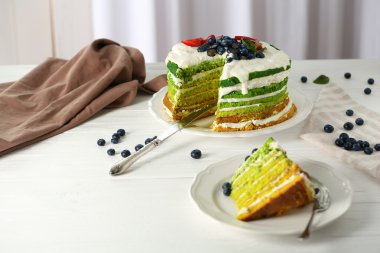 Meyveli lezzetli pasta. 