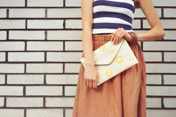 Young woman with fashion details — Stock Photo, Image