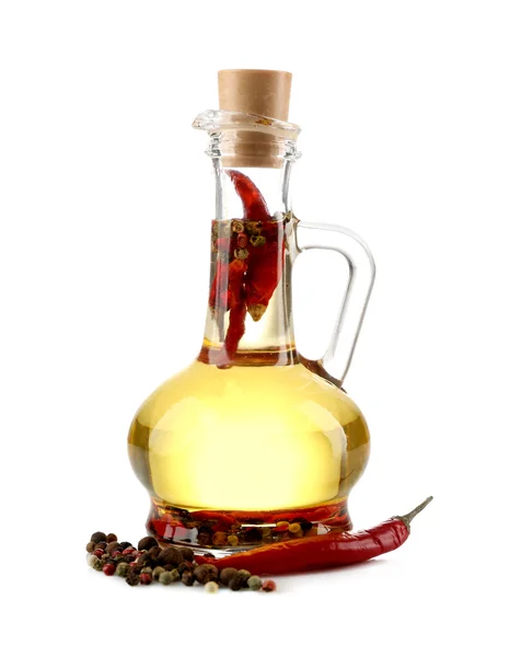 Olive oil with spices — Stock Photo, Image
