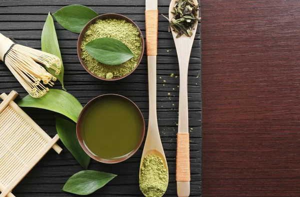 Verse matcha thee — Stockfoto