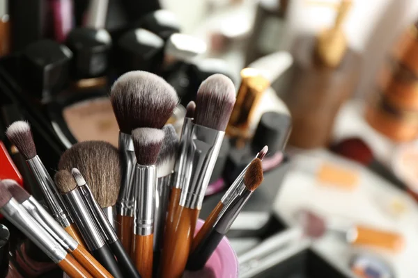 Set van make-up borstels — Stockfoto