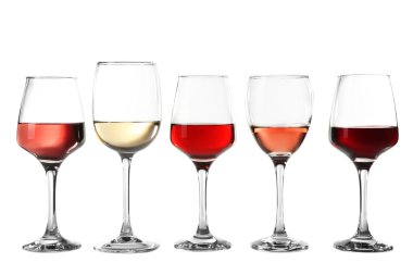 Gözlük farklı şarap ile