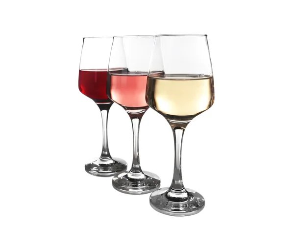 Glasses of different  wine — Stock Photo, Image