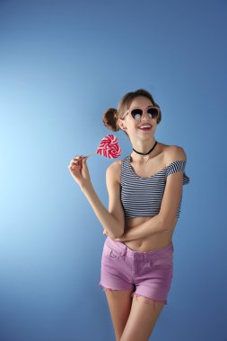 şeker ile güzel kız 