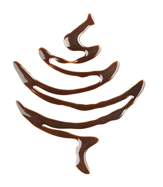 Abstracte symbool gemaakt van vloeibare chocolade — Stockfoto