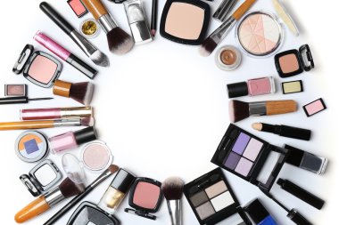 Arka plan üzerinde Dekoratif kozmetik