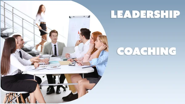 Concetto Leadership Coaching Persone Carica — Foto Stock