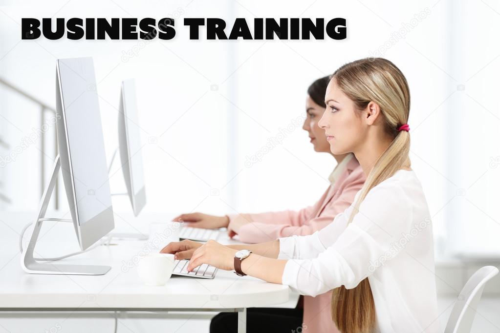 Business training concept. People working at a office