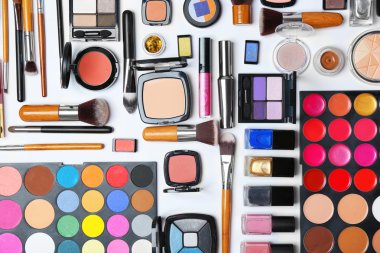 beyaz üzerine Dekoratif kozmetik