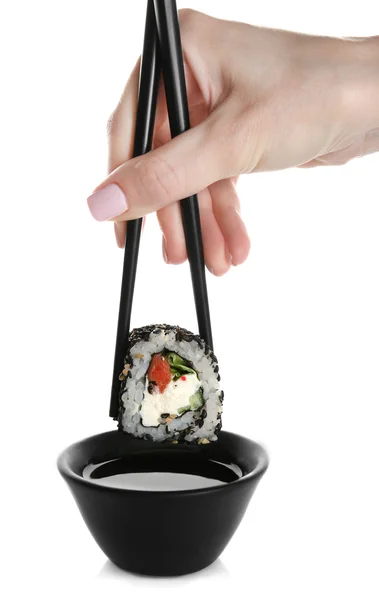 Вкусный суши-ролл — стоковое фото