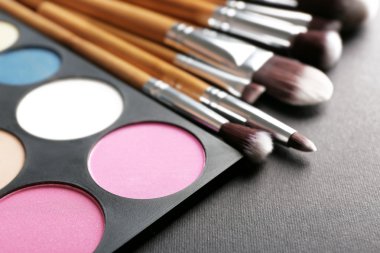 Fırçalar ve Far paleti oluşturan 