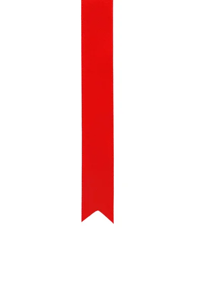 Red Ribbon Bookmark Isolated On White Stock Photo 565441849