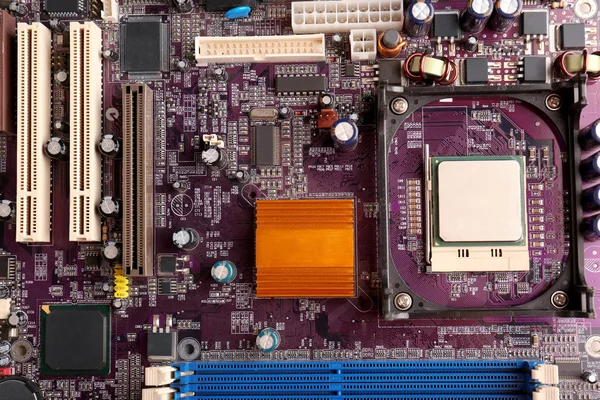 Computer motherboard detail — Stock Photo, Image